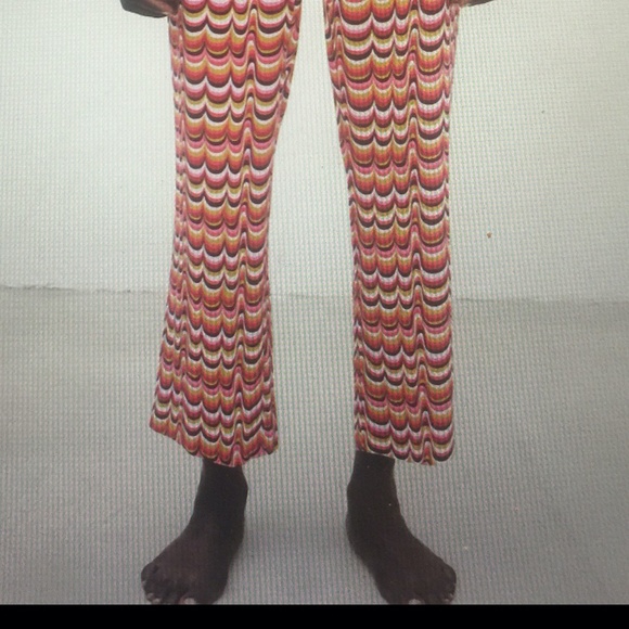 Zara Blogger's Fav Sz/Small Cropped Printed Linen Pants - Picture 8 of 11